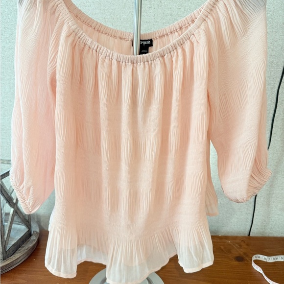 Express Light Pink Blouse NWT - Picture 3 of 6